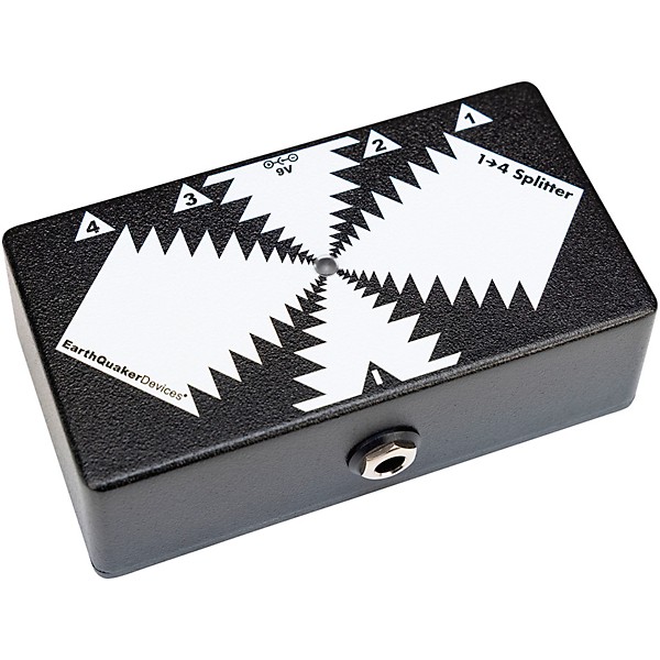 EarthQuaker Devices One to Four Splitter Black and White