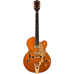 Gretsch Guitars Synchromatic Nashville Hollowbody Single-Cut With Bigsby Electric Guitar 50's Orange Stain