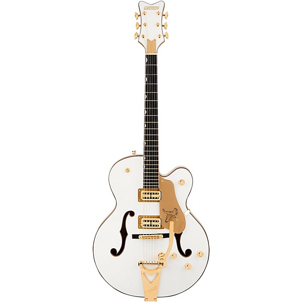 Gretsch Guitars Synchromatic Falcon Hollowbody Single-Cut Electric Guitar With Bigsby Snowcrest White