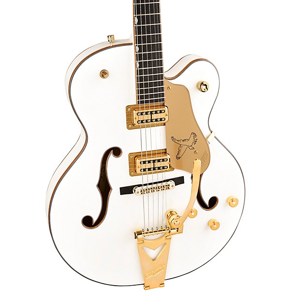Gretsch Guitars Synchromatic Falcon Hollowbody Single-Cut Electric Guitar With Bigsby Snowcrest White