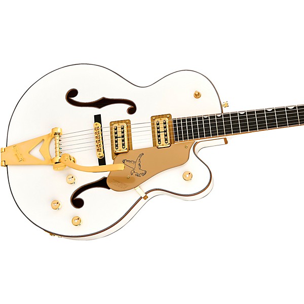 Gretsch Guitars Synchromatic Falcon Hollowbody Single-Cut Electric Guitar With Bigsby Snowcrest White