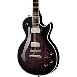 Epiphone Les Paul Custom Bats in Flight Electric Guitar - Dark Purple Burst