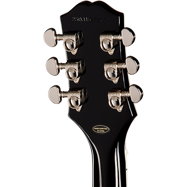 Epiphone Les Paul Custom Bats in Flight Electric Guitar - Dark Purple Burst