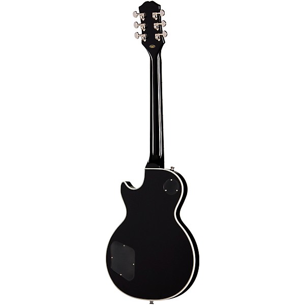 Epiphone Les Paul Custom Bats in Flight Electric Guitar - Transparent Ebony Burst