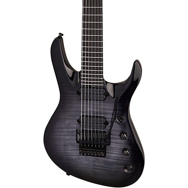 Jackson Pro Plus Series Chris Broderick Signature Soloist 7 7-String Electric Guitar - Transparent Black