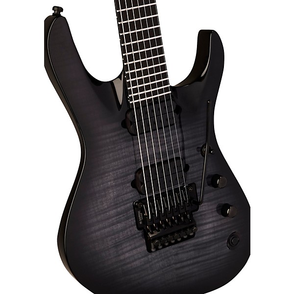 Jackson Pro Plus Series Chris Broderick Signature Soloist 7 7-String Electric Guitar - Transparent Black