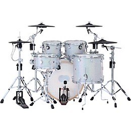 DWe 5-Piece Complete Kit Bundle with Roland Cymbals and DW Hardware Diamond Nebula Finish Ply