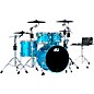 DWe 5-Piece Complete Kit Bundle with Roland Cymbals and DW Hardware Laser Blue Metallic Lacquer thumbnail
