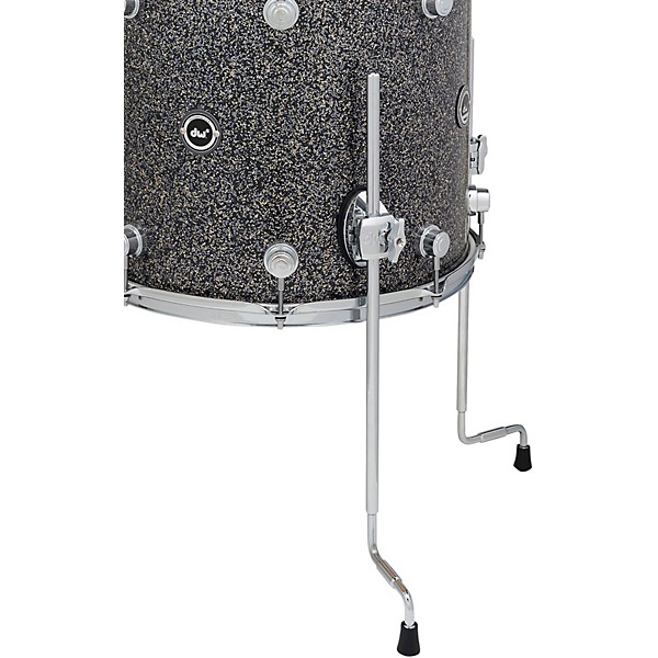 DWe 5-Piece Complete Kit Bundle with Roland Cymbals and DW Hardware Black Galaxy Finish Ply