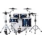 DWe 5-Piece Complete Kit Bundle with Roland Cymbals and DW Hardware Midnight Blue Metallic Lacquer
