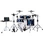 DWe 5-Piece Complete Kit Bundle with Roland Cymbals and DW Hardware Midnight Blue Metallic Lacquer