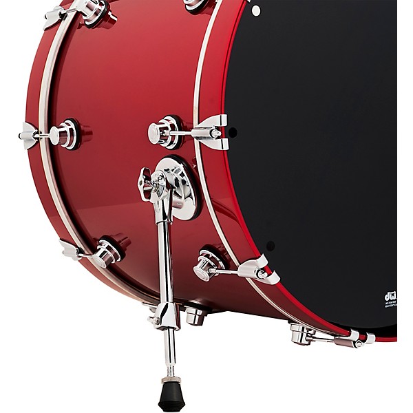 DWe 5-Piece Complete Kit Bundle with Roland Cymbals and DW Hardware Black Cherry Metallic Lacquer