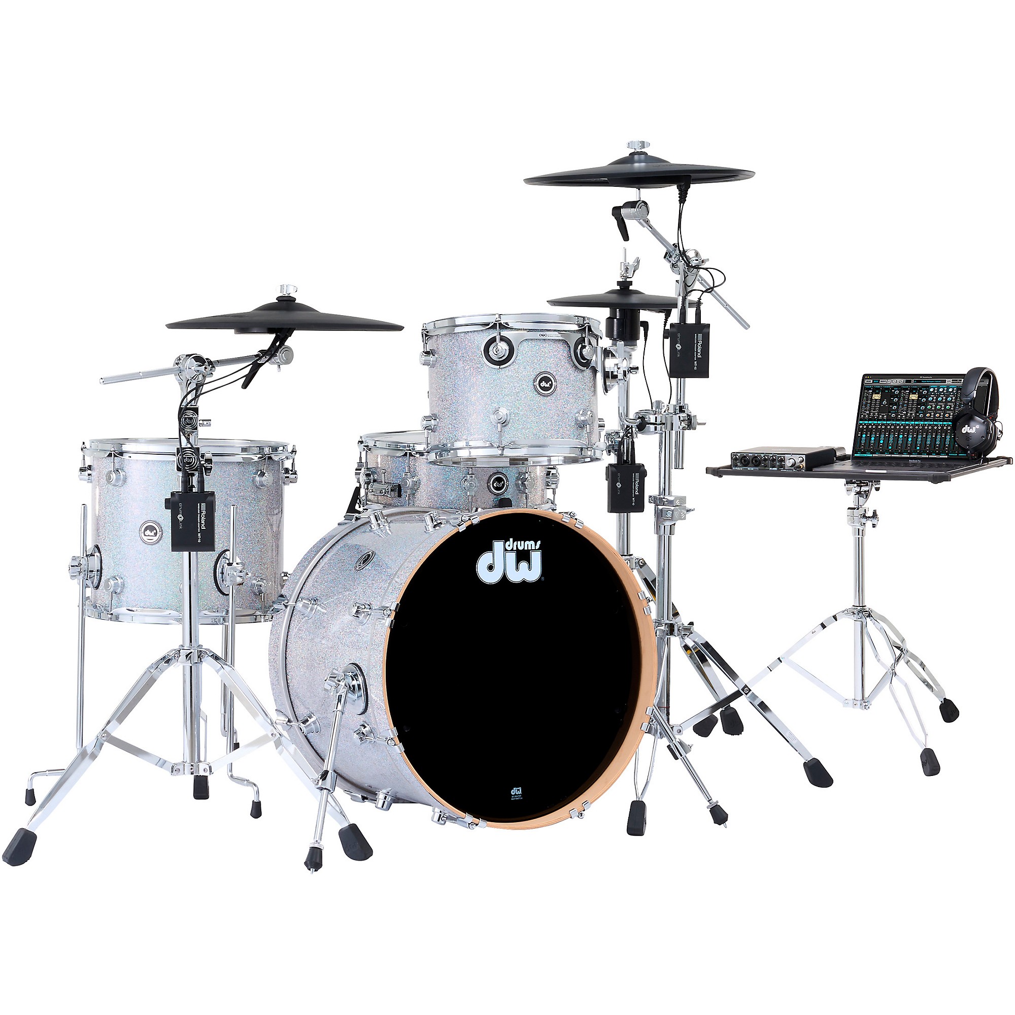 DWEフルセット　④ DWe 4-Piece Complete Kit Bundle with Roland Cymbals and DW
