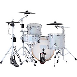 DWe 4-Piece Complete Kit Bundle with Roland Cymbals and DW Hardware Diamond Nebula Finish Ply