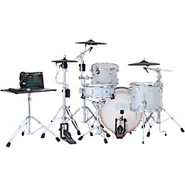 DWe 4-Piece Complete Kit Bundle with Roland Cymbals and DW Hardware Diamond Nebula Finish Ply