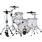 DWe 4-Piece Complete Kit Bundle with Roland Cymbals and DW Hardware White Marine Pearl Finish Ply
