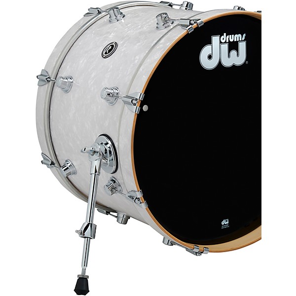 DWe 4-Piece Complete Kit Bundle with Roland Cymbals and DW Hardware White Marine Pearl Finish Ply