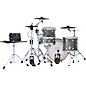 DWe 4-Piece Complete Kit Bundle with Roland Cymbals and DW Hardware Black Galaxy Finish Ply