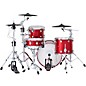 DWe 4-Piece Complete Kit Bundle with Roland Cymbals and DW Hardware Black Cherry Metallic Lacquer
