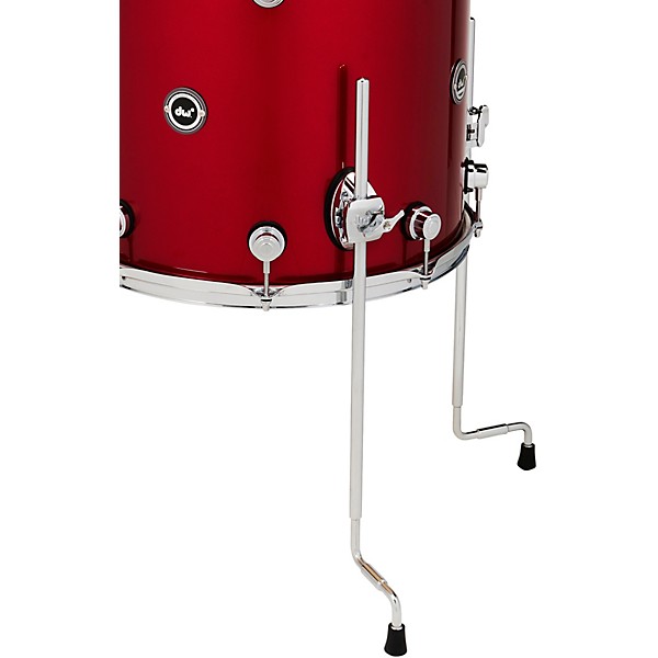DWe 4-Piece Complete Kit Bundle with Roland Cymbals and DW Hardware Black Cherry Metallic Lacquer