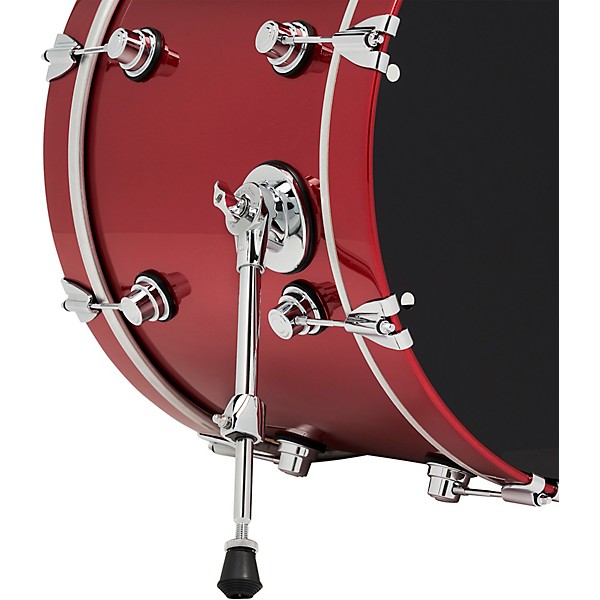 DWe 4-Piece Complete Kit Bundle with Roland Cymbals and DW Hardware Black Cherry Metallic Lacquer