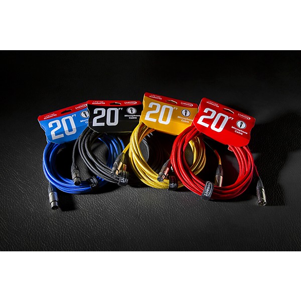 Livewire Braided XLR Microphone Cable 20 ft. Brass Note