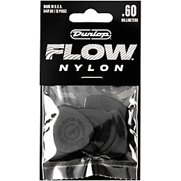 Dunlop Flow Nylon Guitar Picks .60 mm 12 Pack