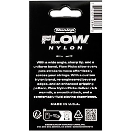 Dunlop Flow Nylon Guitar Picks .60 mm 12 Pack