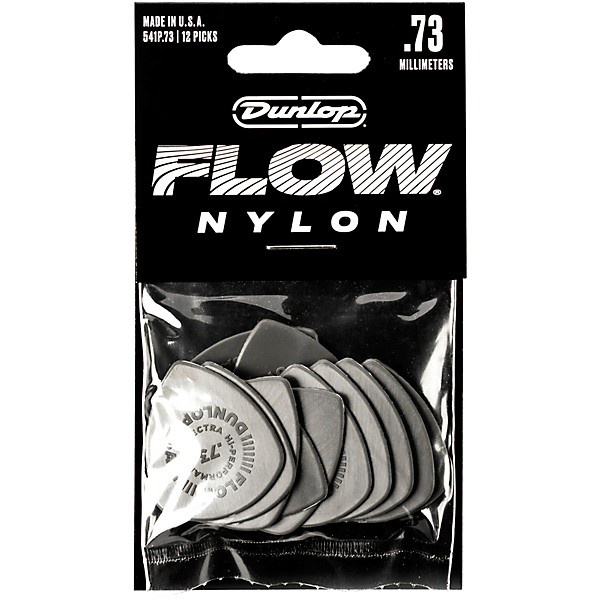 Dunlop Flow Nylon Guitar Picks .73 mm 12 Pack