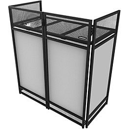 Odyssey DJBOOTH40 Folding DJ Booth with Scrim Kit and Carrying Bag Black
