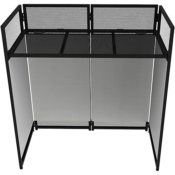 Odyssey DJBOOTH40 Folding DJ Booth with Scrim Kit and Carrying Bag Black