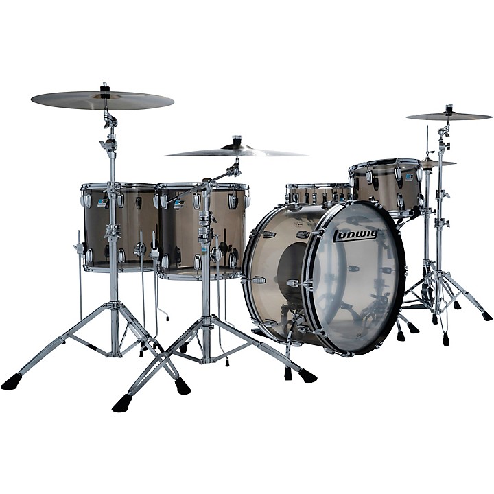 Ludwig Ludwig Vistalite 4-Piece Zep Shell Pack With 26