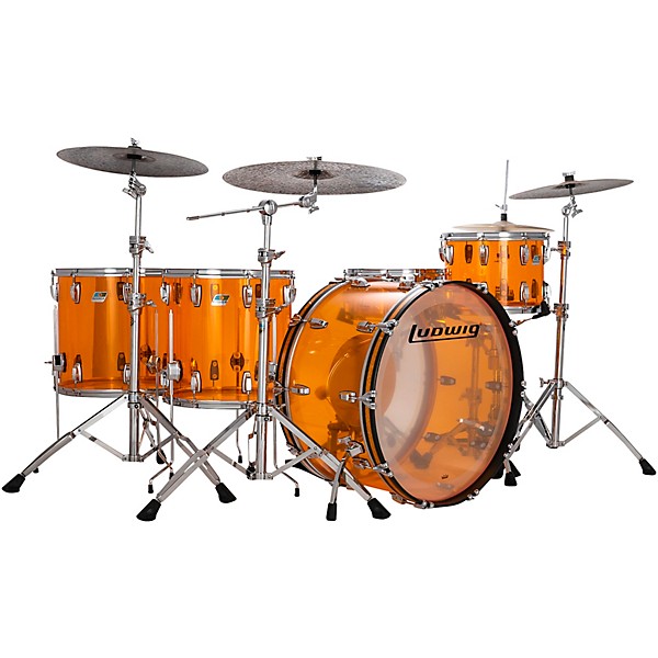 Ludwig Ludwig Vistalite 4-Piece Zep Shell Pack With 26" Bass Drum Amber