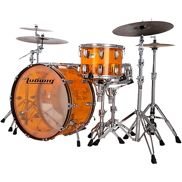 Ludwig Ludwig Vistalite 4-Piece Zep Shell Pack With 26" Bass Drum Amber