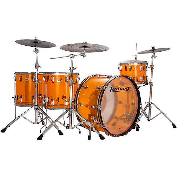 Ludwig Ludwig Vistalite 4-Piece Zep Shell Pack With 26" Bass Drum Amber