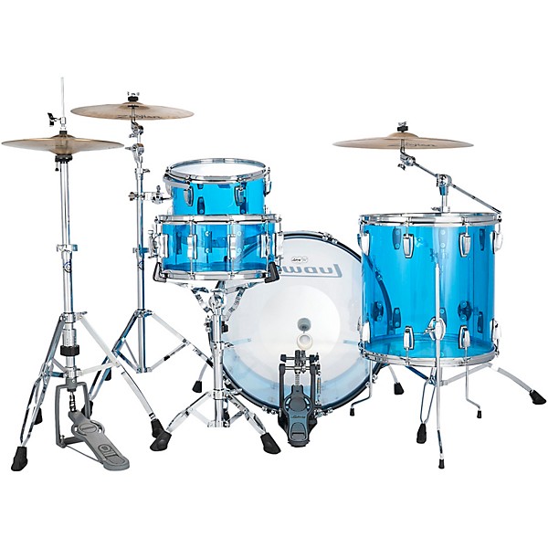 Ludwig Ludwig Vistalite 4-Piece Zep Shell Pack With 26" Bass Drum Blue