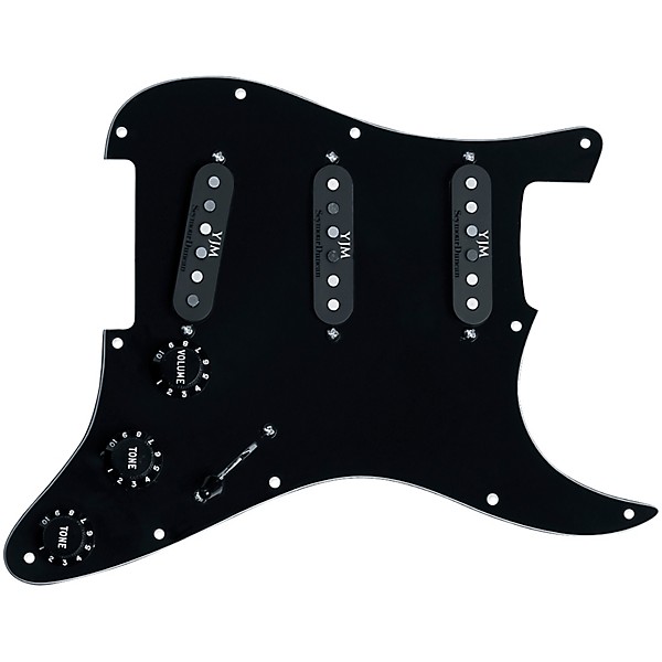 Seymour Duncan STK-S10PGD YJM Fury Loaded Pickguard Black Set