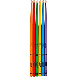 Zildjian x Crayola Pack, 6 Kids Drum Sticks & Practice Pad