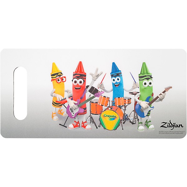 Zildjian x Crayola Pack, 6 Kids Drum Sticks & Practice Pad