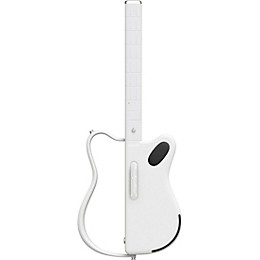 LAVA MUSIC LAVA GENIE Stringless Smart Guitar With Custom Travel Case White