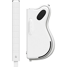 LAVA MUSIC LAVA GENIE Stringless Smart Guitar With Custom Travel Case White