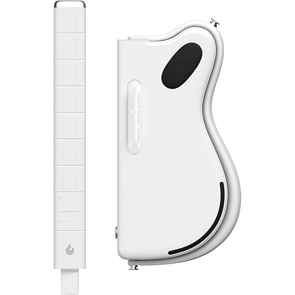 LAVA MUSIC LAVA GENIE Stringless Smart Guitar With Custom Travel Case White