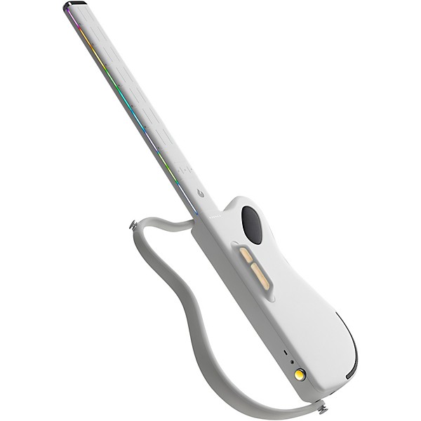 LAVA MUSIC LAVA GENIE Stringless Smart Guitar With Custom Travel Case White