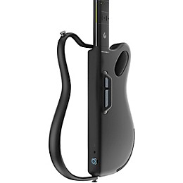 LAVA MUSIC LAVA GENIE Stringless Smart Guitar With Custom Travel Case Black