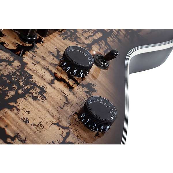 Schecter Guitar Research C-1 Electro-Resin Electric Guitar - Natural with Black Burst