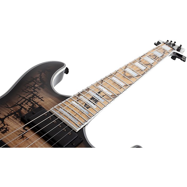 Schecter Guitar Research C-1 Electro-Resin Electric Guitar - Natural with Black Burst