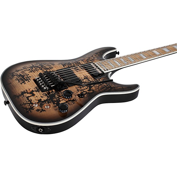 Schecter Guitar Research C-1 FR-S Electro-Resin Electric Guitar - Natural with Black Burst