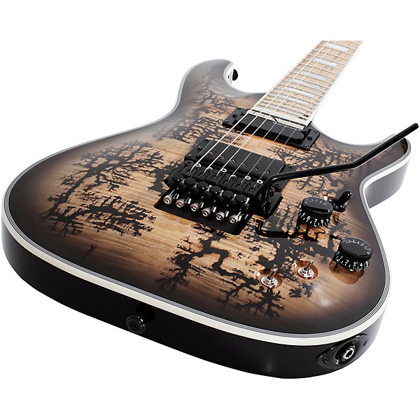 Schecter Guitar Research C-1 FR-S Electro-Resin Electric Guitar - Natural with Black Burst