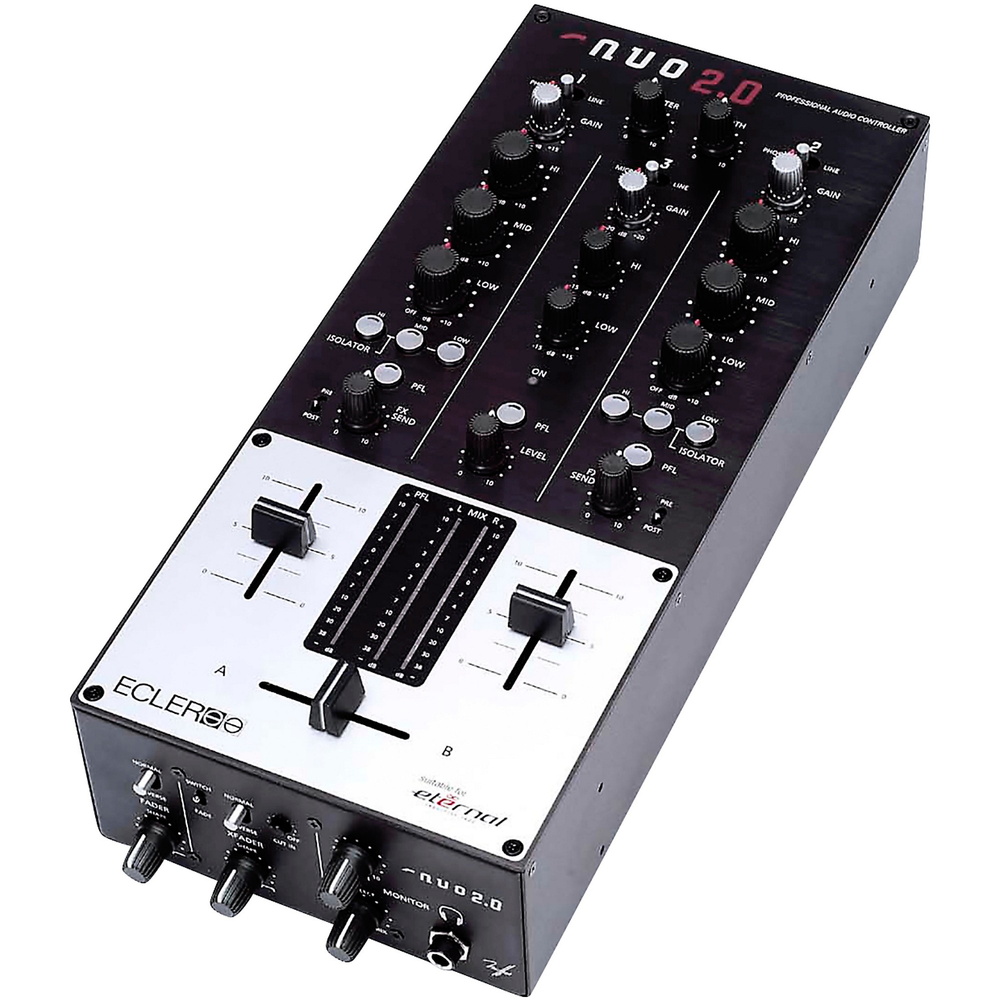 Ecler (エクラー) nuo 2.0 2ch DJミキサー Ecler NUO 2.0 2-Channel Analog Mixer | Guitar Center