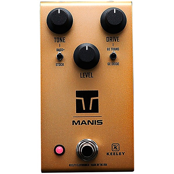 Keeley Manis Overdrive Effects Pedal Black Gold